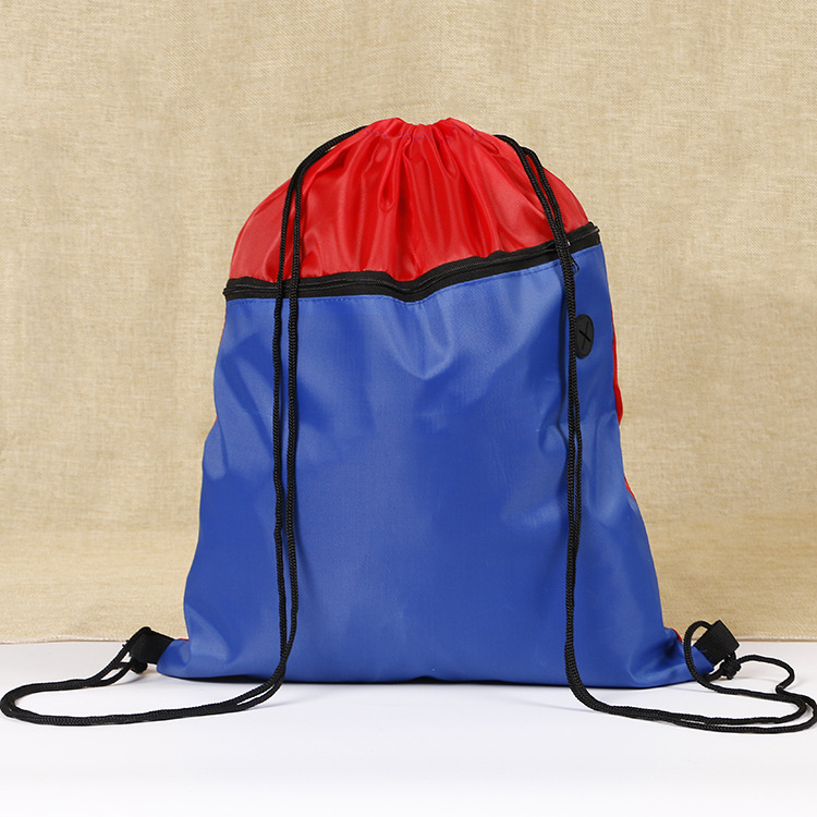Promotional Custom Logo Drawstring Backpack Bag Polyester Sports Gym String Bag