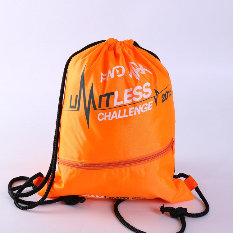 Custom Cheap Polyester Drawstring Bag Gym Sports Drawstring Backpack Bag