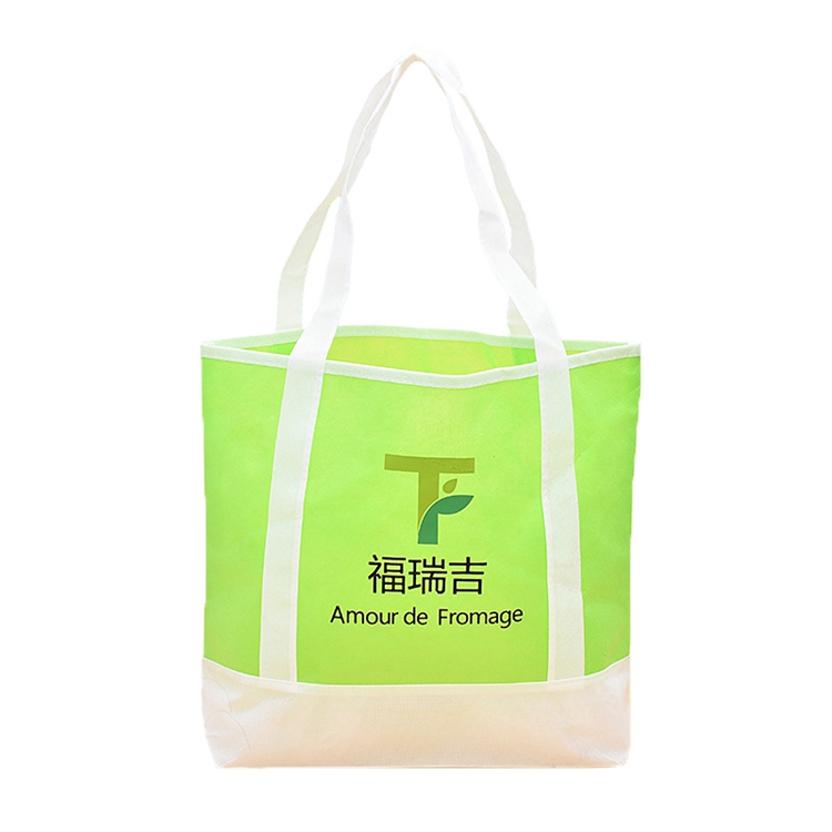 Eco friendly Custom Logo Nonwoven Reusable Grocery Shopping Tote Bag